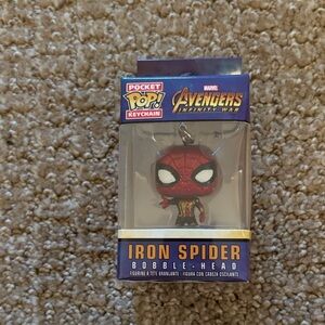 Funko Iron Spider Bobble-Head Keychain